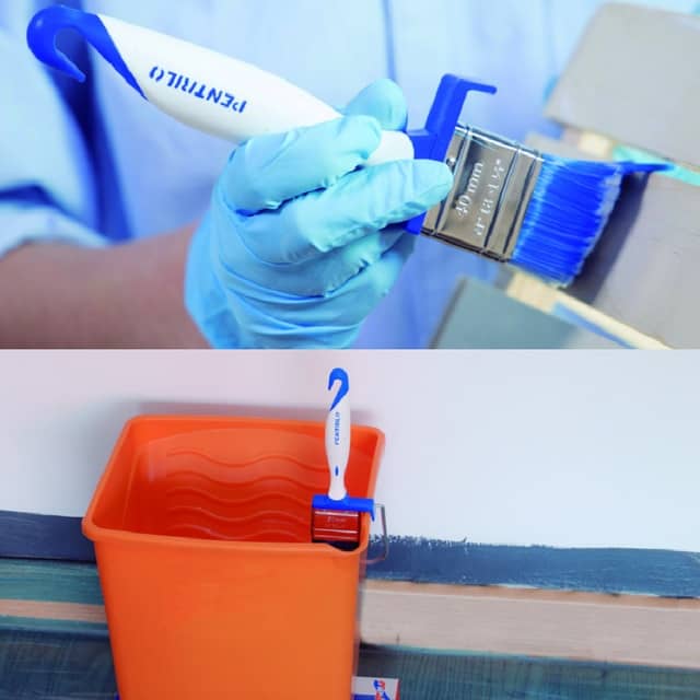 Flat Brush Tri-material Cubrix with Hanger 25mm