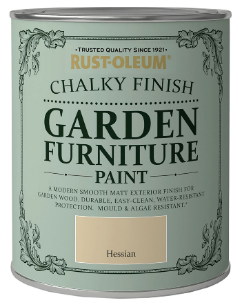Rust Oleum Chalky Finish Боя за градински мебели Hessian750ml