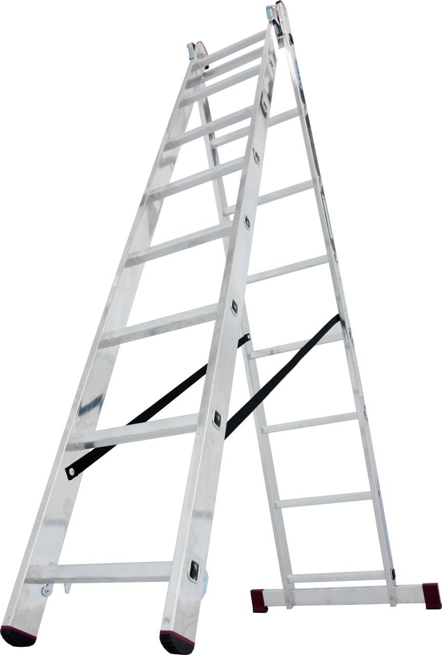 KRAUSE Corda two-section aluminium ladder 2x8