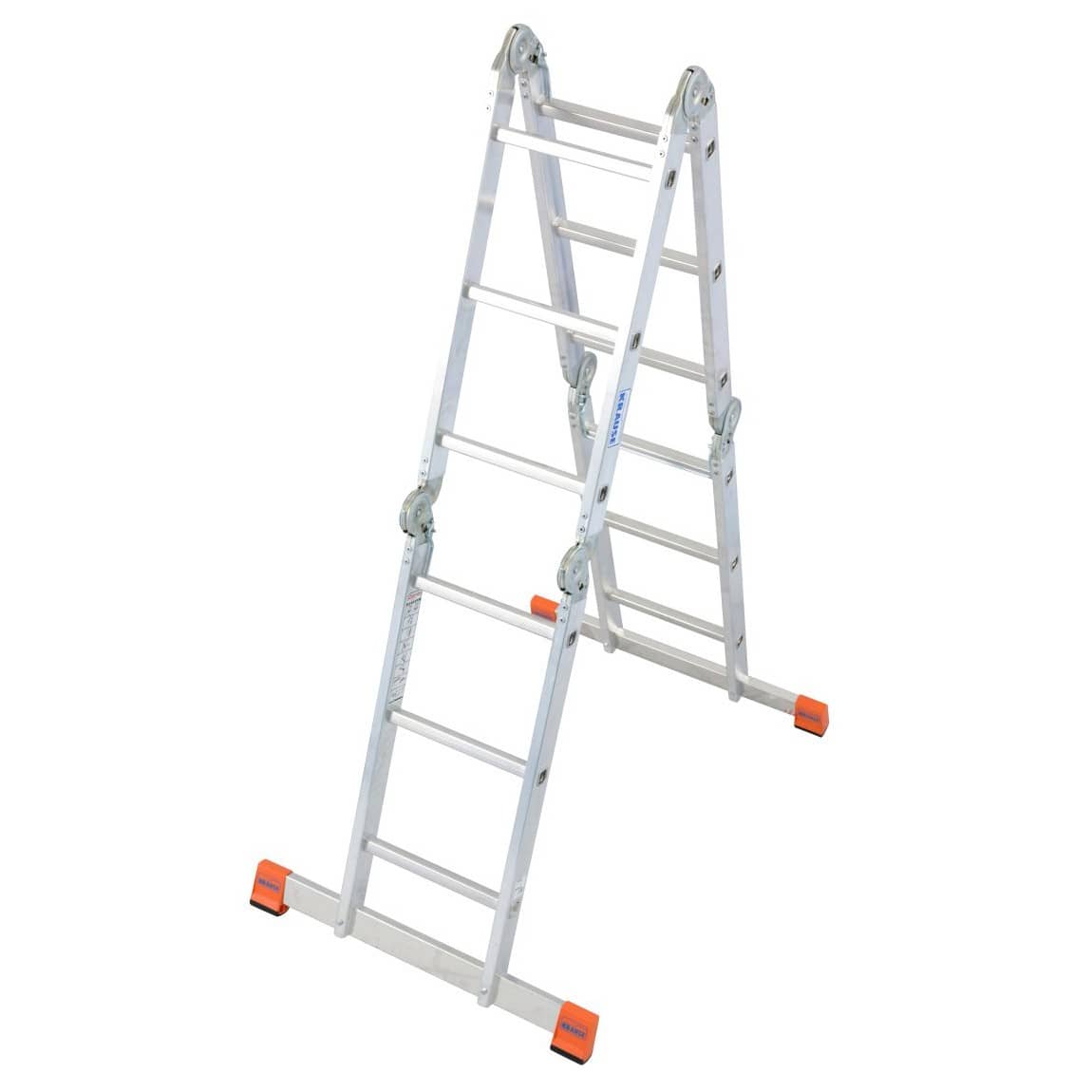 Multipurpose hinged ladder with platform KRAUSE MultiMatic 4x3