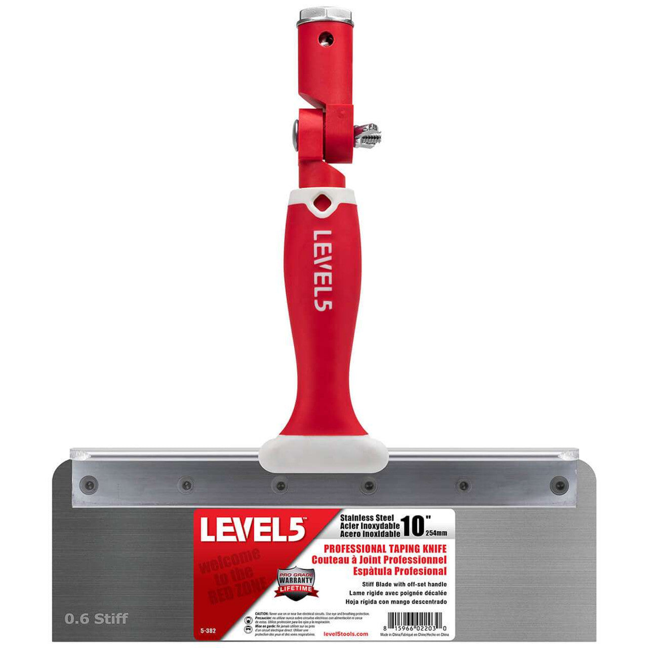 LEVEL 5 Твърда шпакла със сгъваема дръжка 10"/254mm