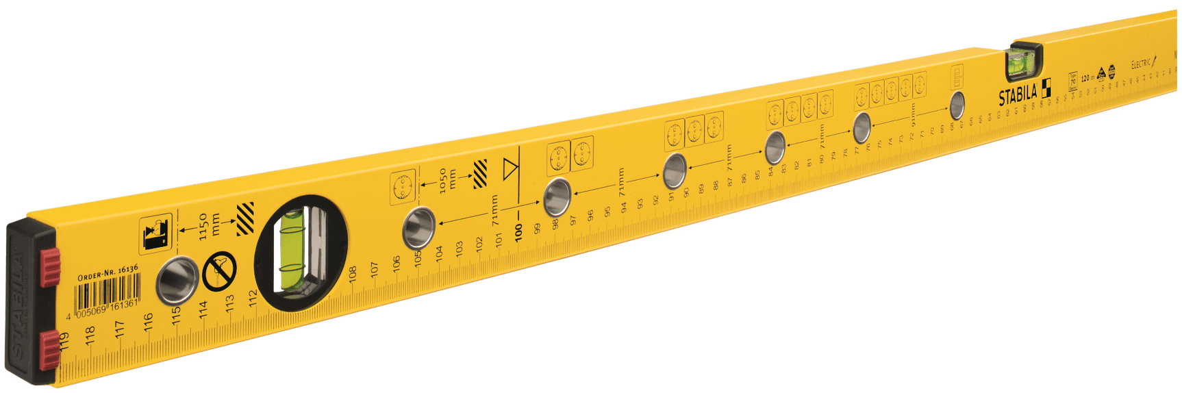 Алуминиев нивелир Stabila type 70 electric 120 см