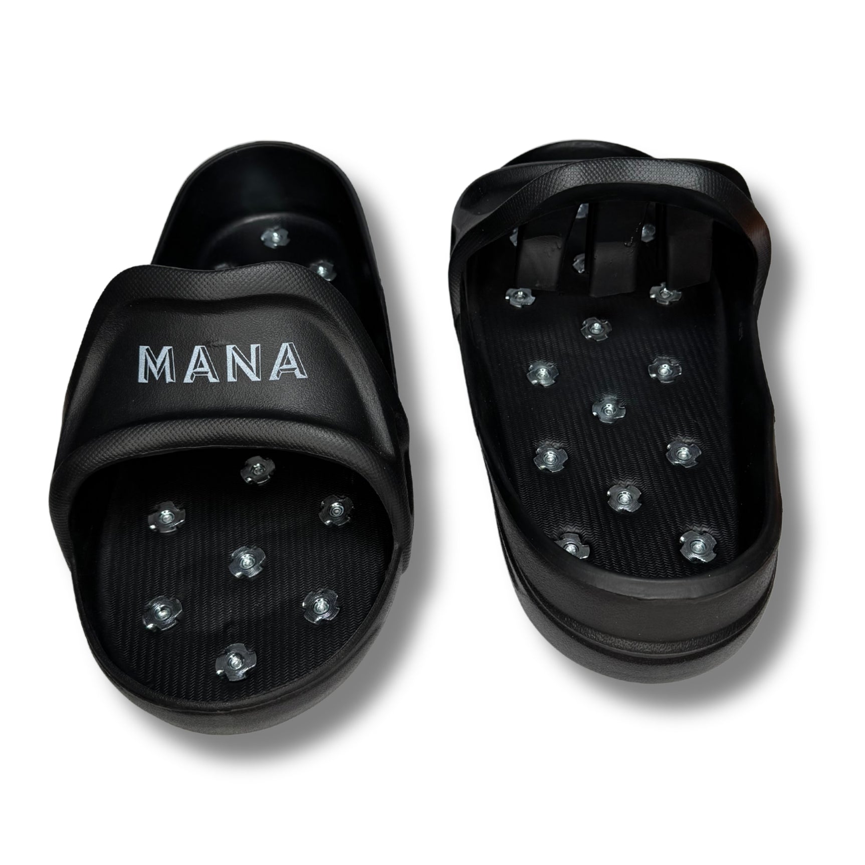 MANA PRO spiked shoes for Epoxy floors and self-leveling screed