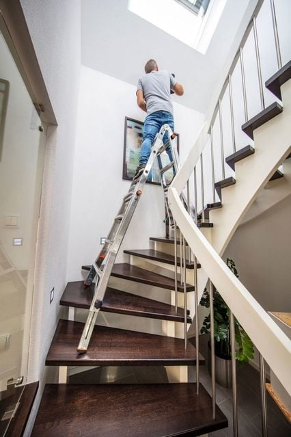 TELE VARIO Aluminium Telescopic Ladder with 4 Arm Extensions