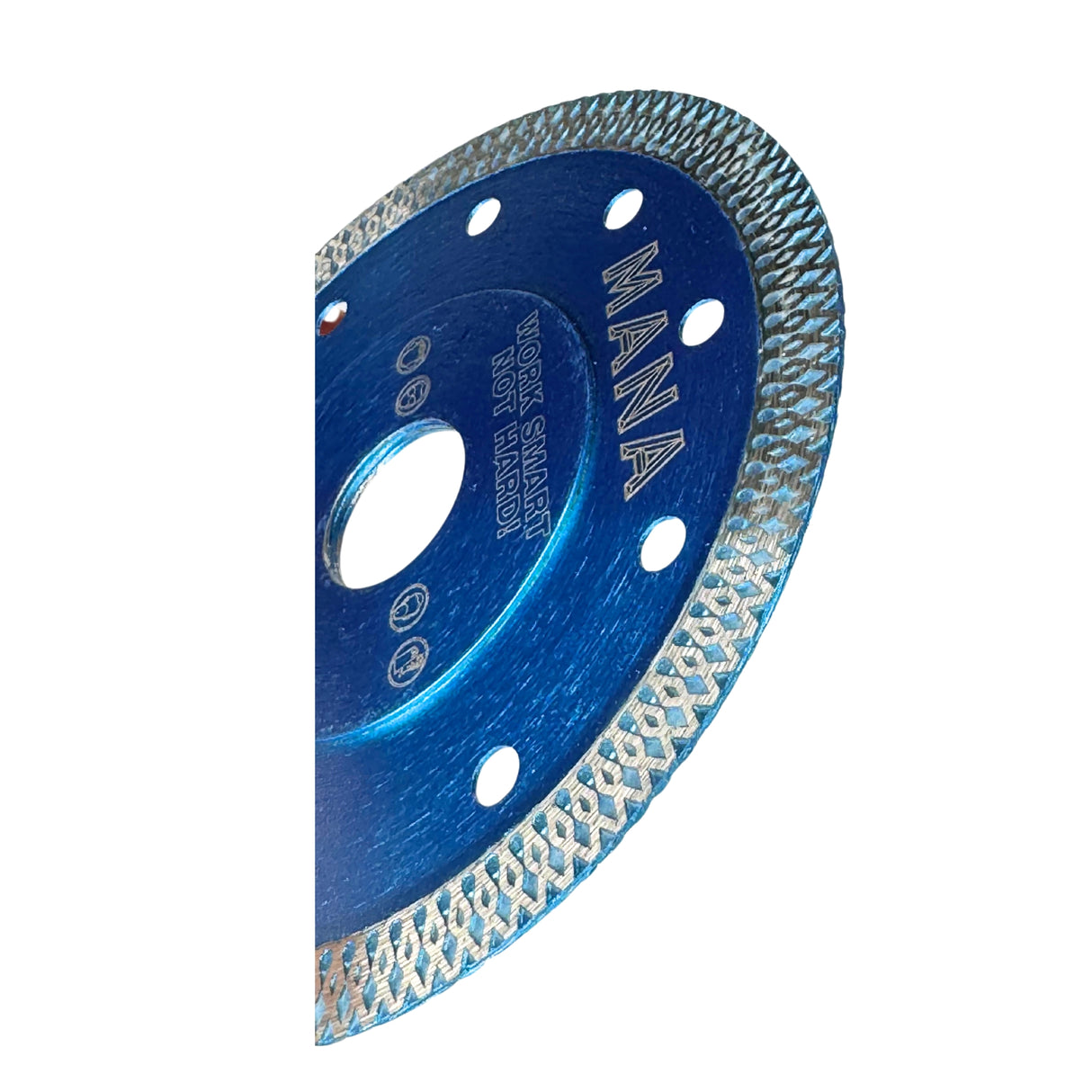 MANA Turbo Диск за рязане на плочки, син 125mm 22.23mm — детайлна снимка