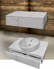 Долен шкаф с чекмедже Макена Бианка без мивка, 65 см, Цвят M11