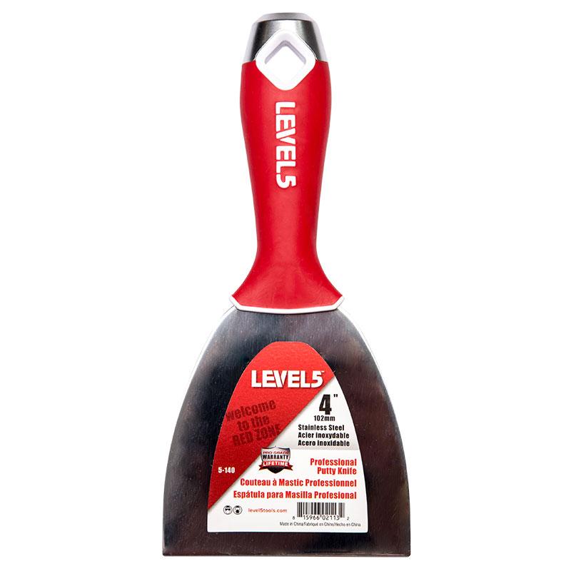 LEVEL 5 Stainless Steel Putty Knife 4", 5", 6" set