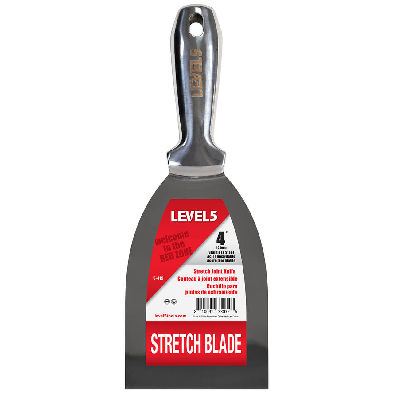 LEVEL 5 Шпакла със заварена дръжка 4"/102mm