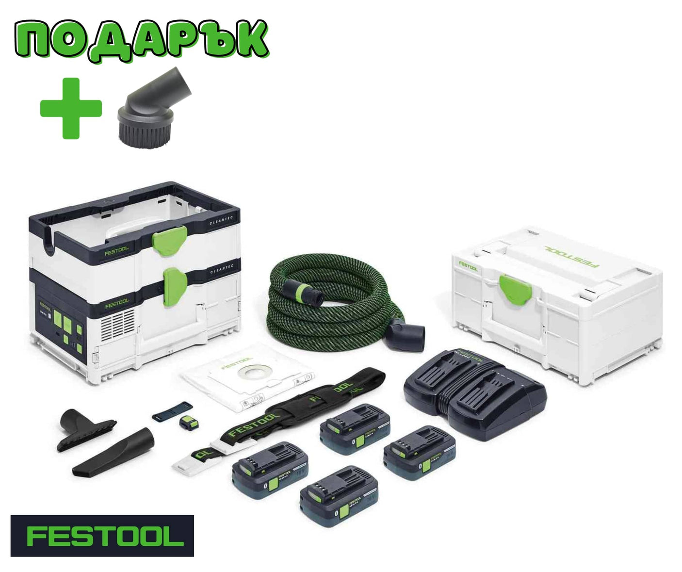 Festool Акумулаторна мобилна прахосмукачка CTLC SYS HPC 4,0 I-Plus CLEANTEC