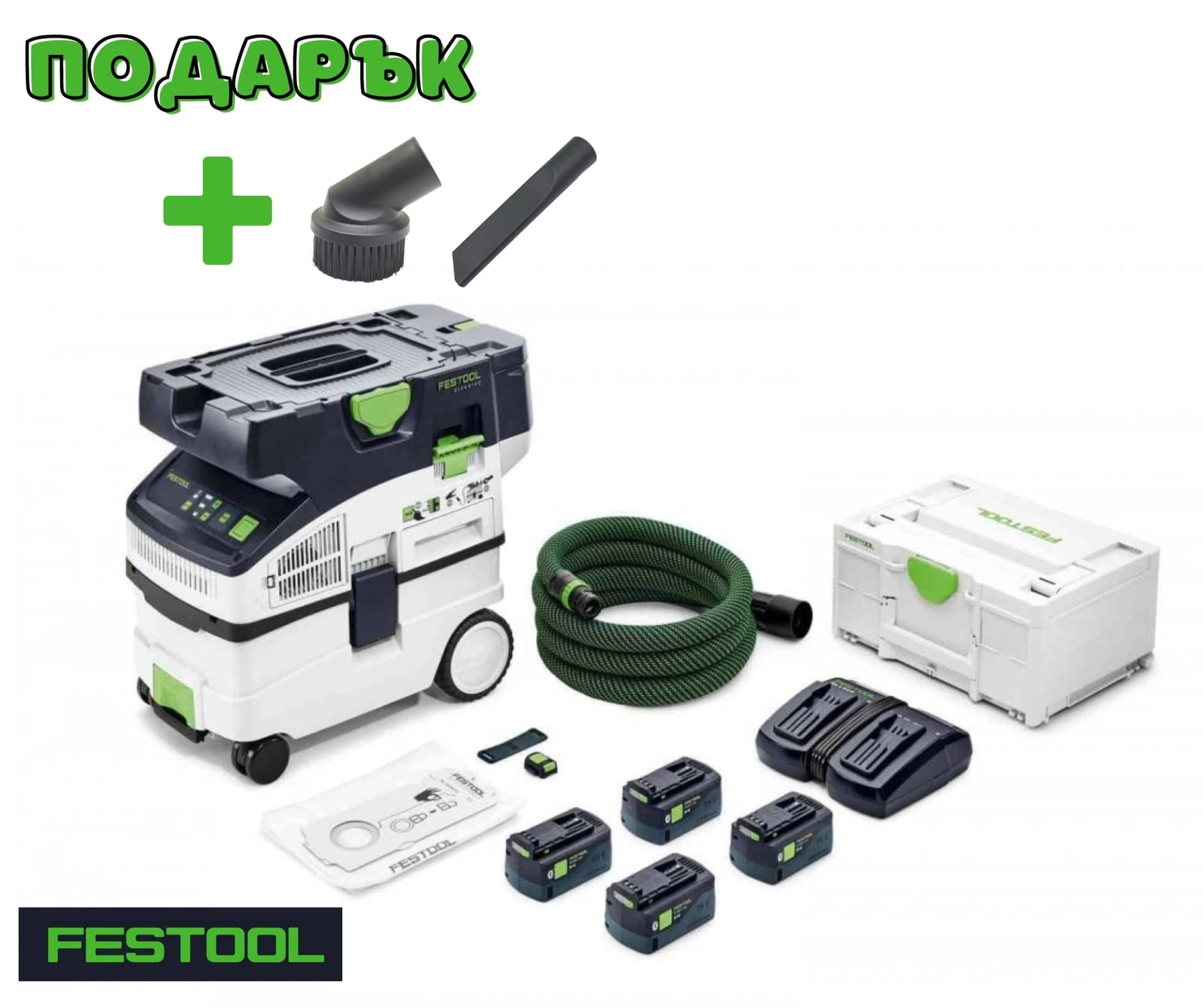 Festool Акумулаторна мобилна прахосмукачка CLEANTEC CTLC MIDI I-Plus
