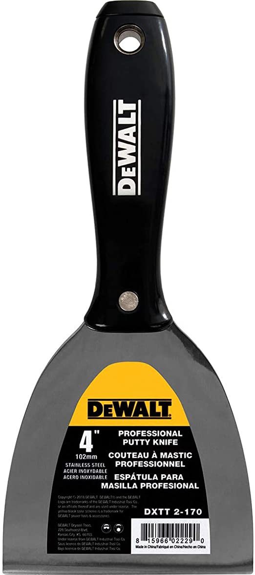 DeWALT Професионална Шпакла 4/102mm с пластмасова ръкохватка