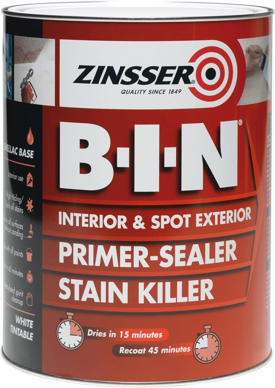 Zinsser BIN 1L — shellac грунд против петна и миризми