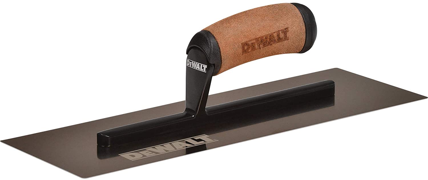 DeWALT Права маламашка от златна стомана с кожена дръжка 14/35cm