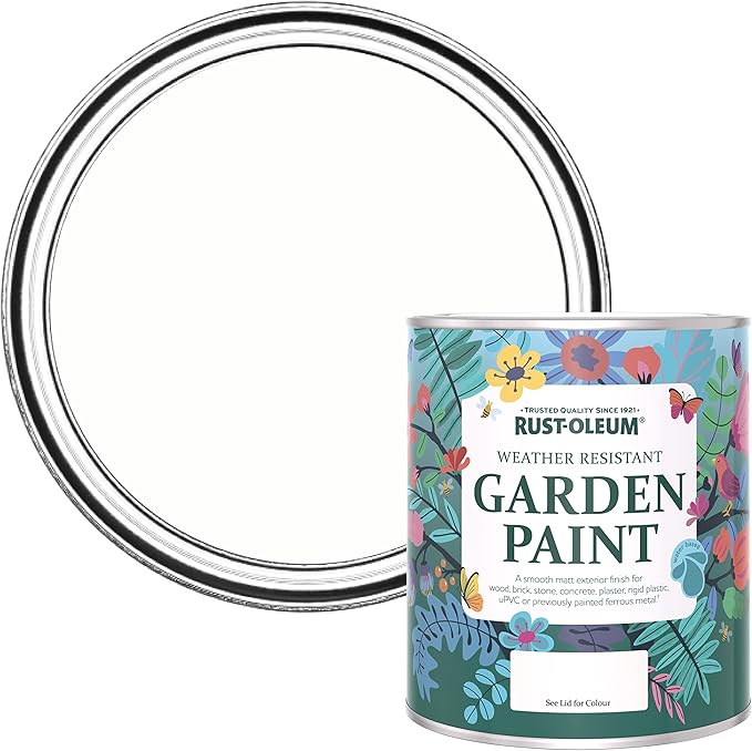 Rust Oleum Chalky Finish Боя за градински мебели Chalk White 750ml