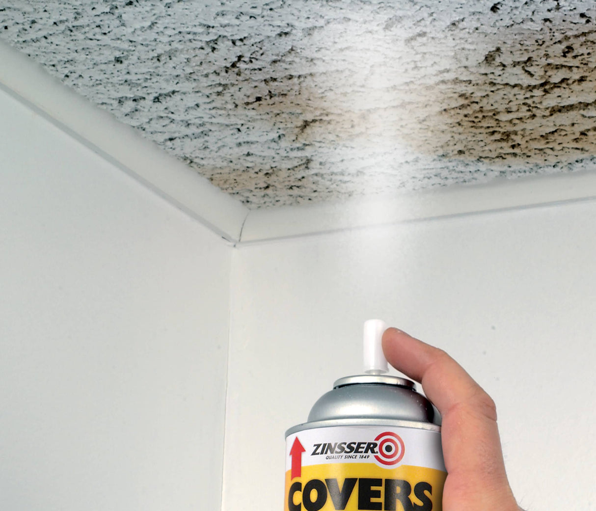 Zinsser Covers Up 0.4L — изглед на опаковката с лого Zinsser