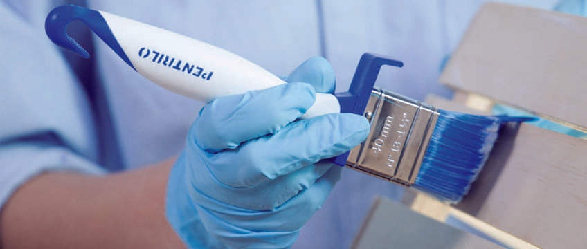 Flat Brush Tri-material Cubrix with Hanger 75mm