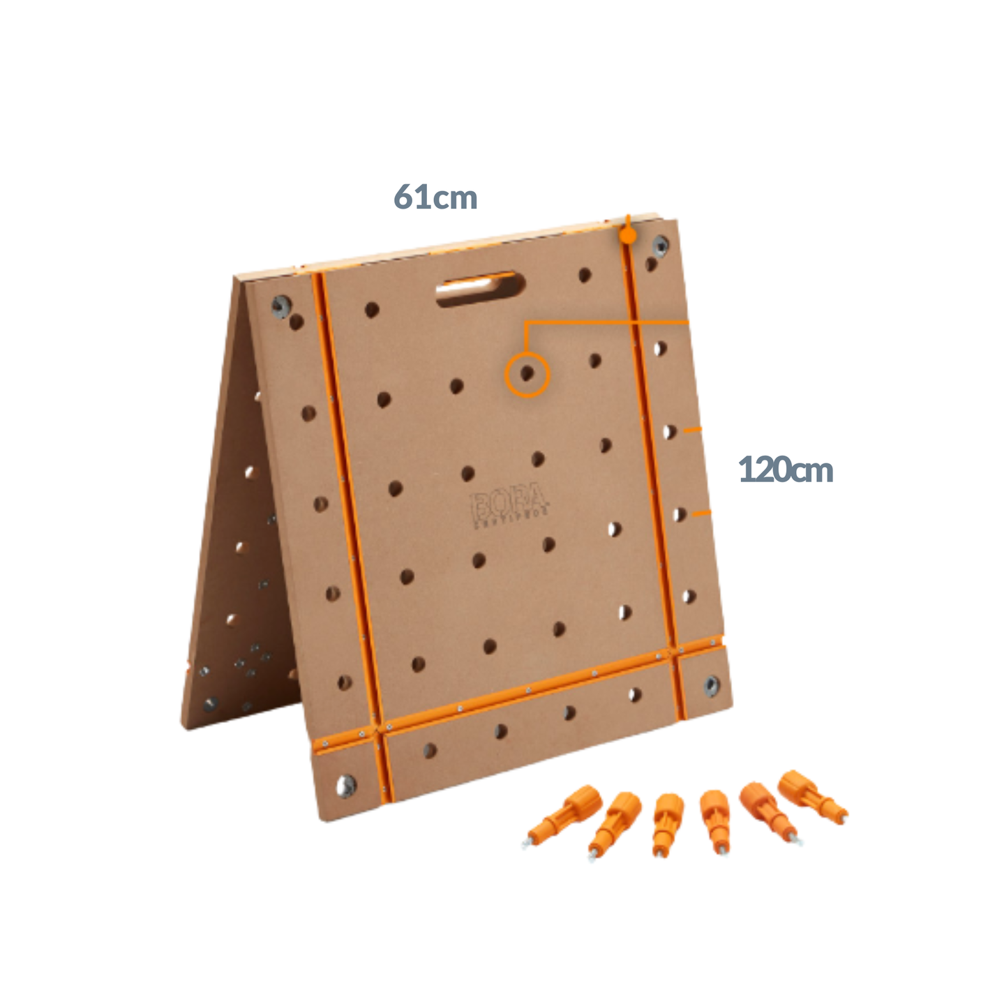 BORA Плот за маса Centipede 2×4 ft, T-канал, 20 mm