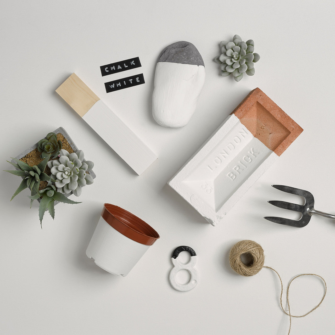 Rust Oleum Garden Paint Matt Finish/Chalk White 750ml