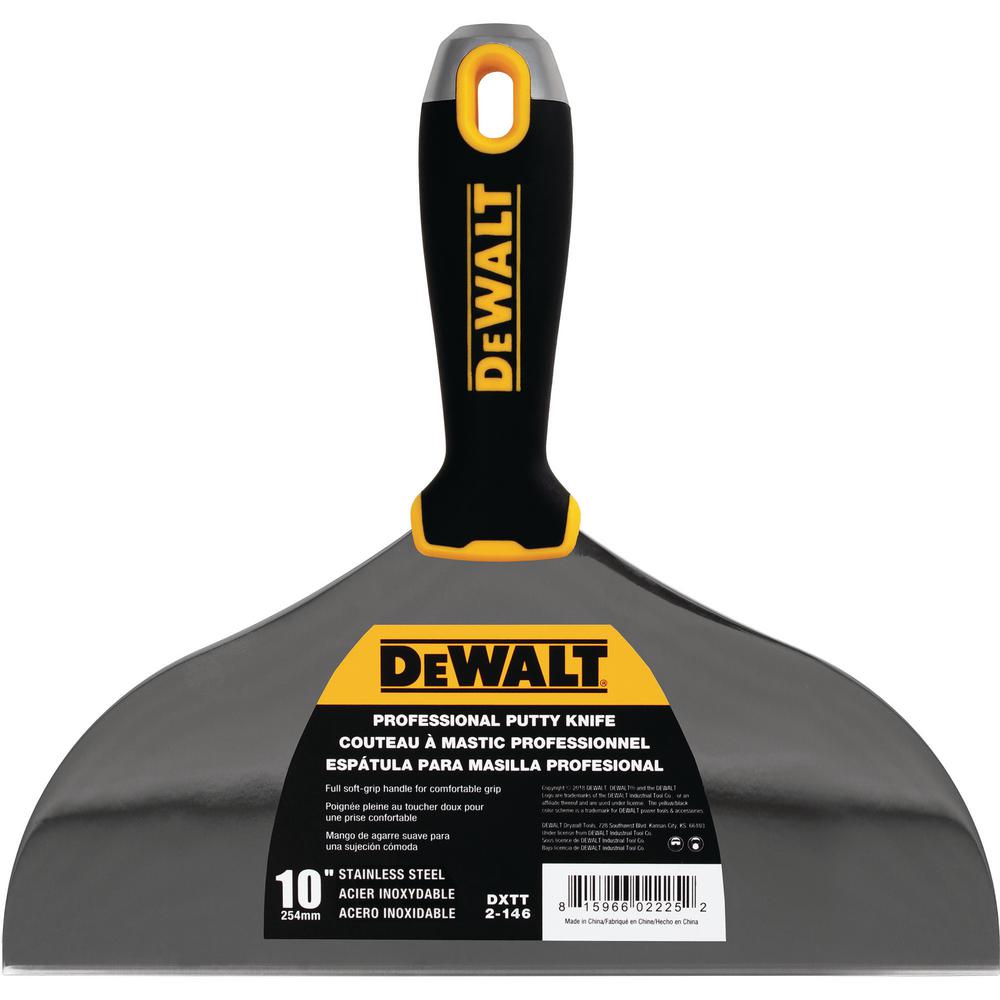 DeWALT Професионална Шпакла 10/ 254mm с гумирана ръкохватка