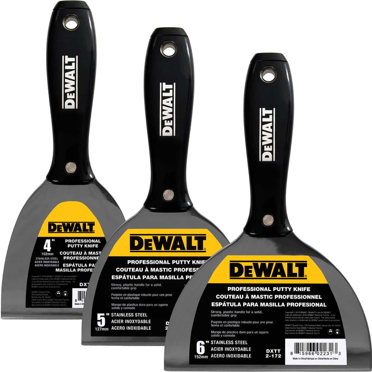 DeWALT Професионална Шпакла 6"/152m с пластмасова ръкохватка