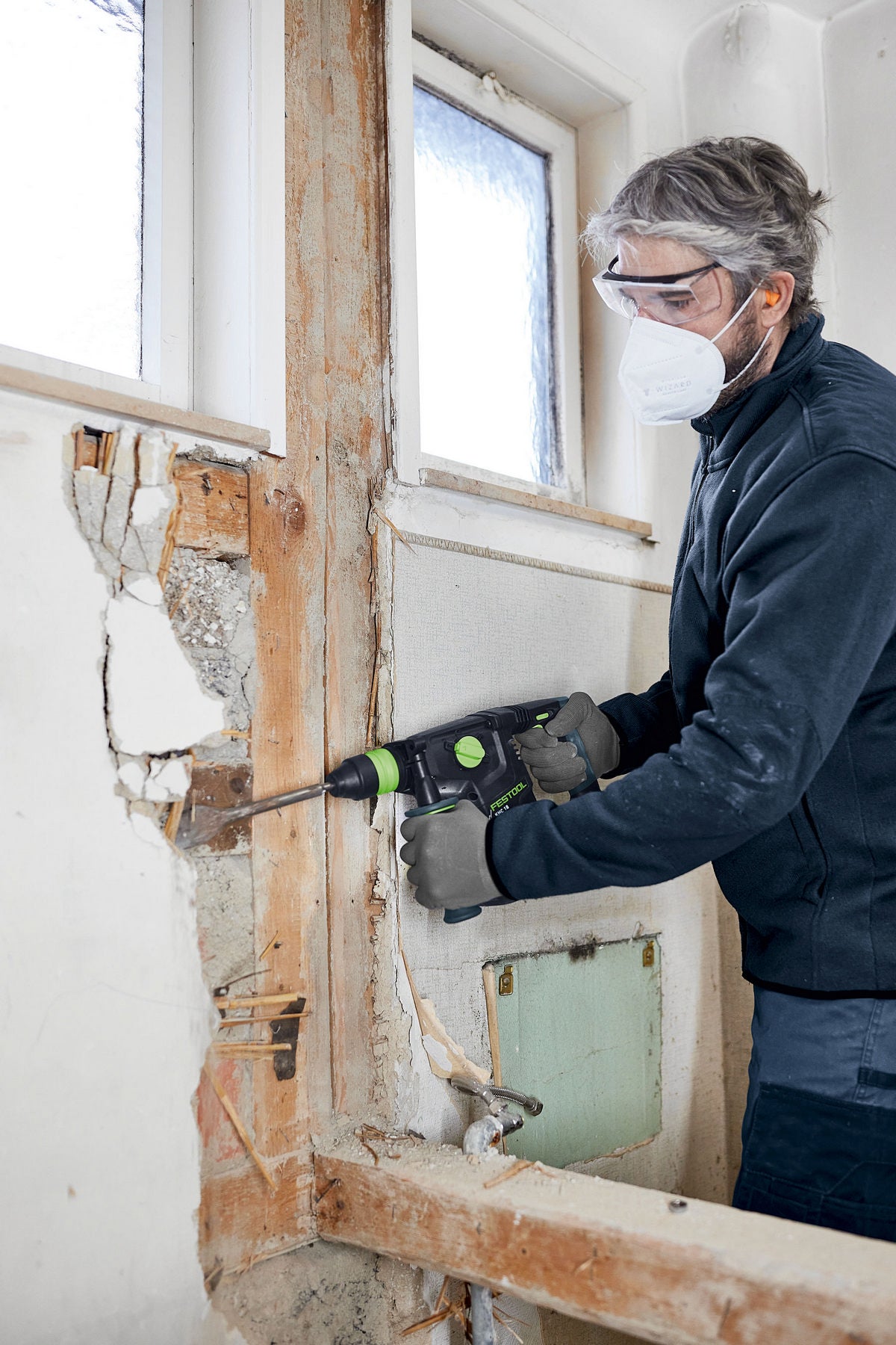 Festool Акумулаторен комбиниран перфоратор KHC 18 EB-Basic