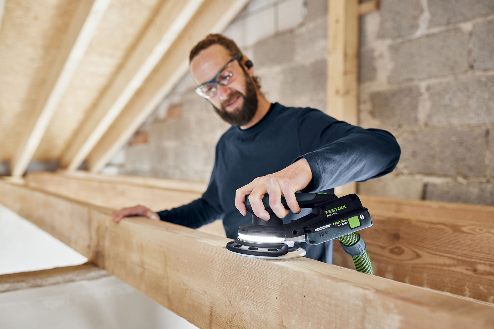 Festool Акумулаторна ексцентършлайф машина ETSC 2 150-Basic