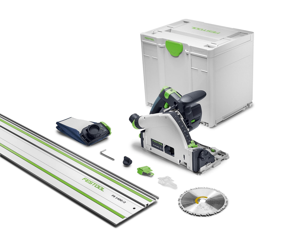 Festool Акумулаторен потъващ циркулярен трион TSC 55 KSEB-Basic-FS