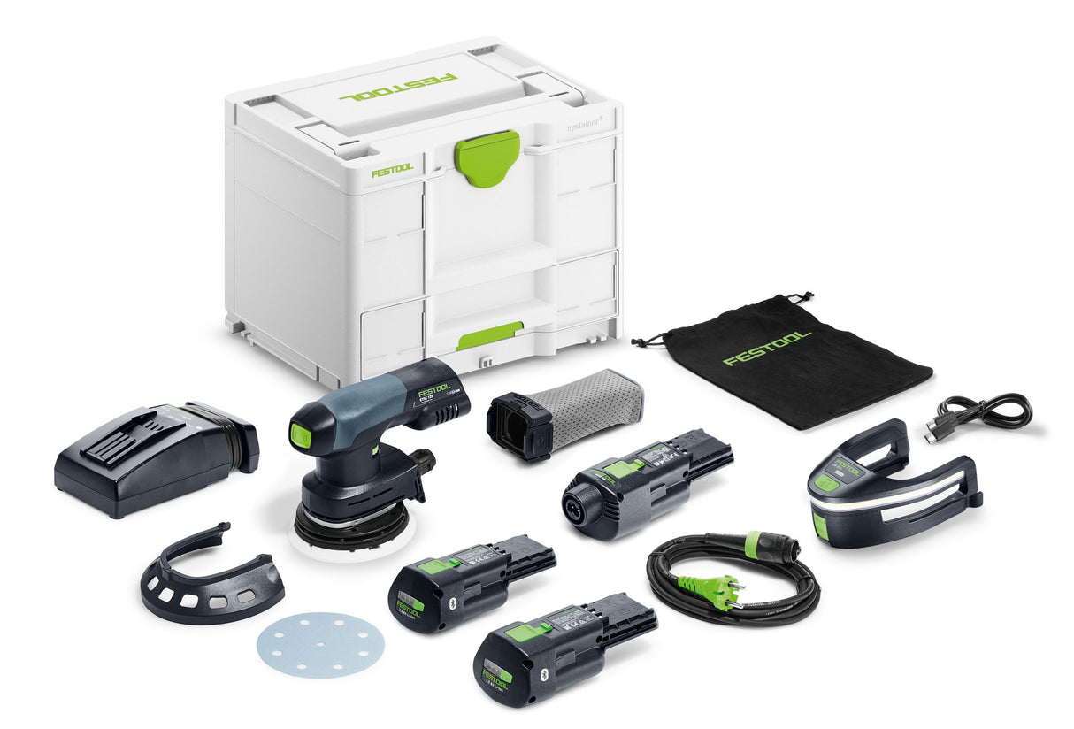 Festool Акумулаторна ексцентършлайф машина ETSC 125 3,0 I-Set