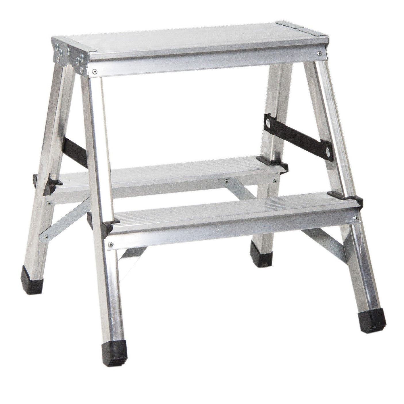 Алуминиева двустранна стълба 2х2/ 0,45м