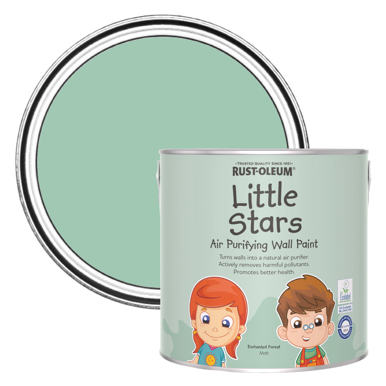 Rust Oleum Little Stars Боя за пречистване на въздуха за стена/Enchanted Forest 2,5л