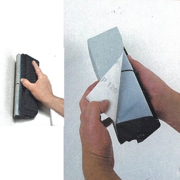 Corner sander with aspiration and telescopic handle