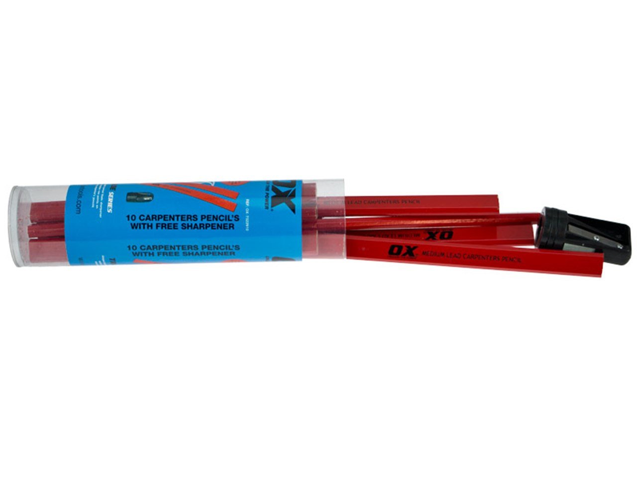 OX Trade Medium Red Carpenters Pencils 10 pk