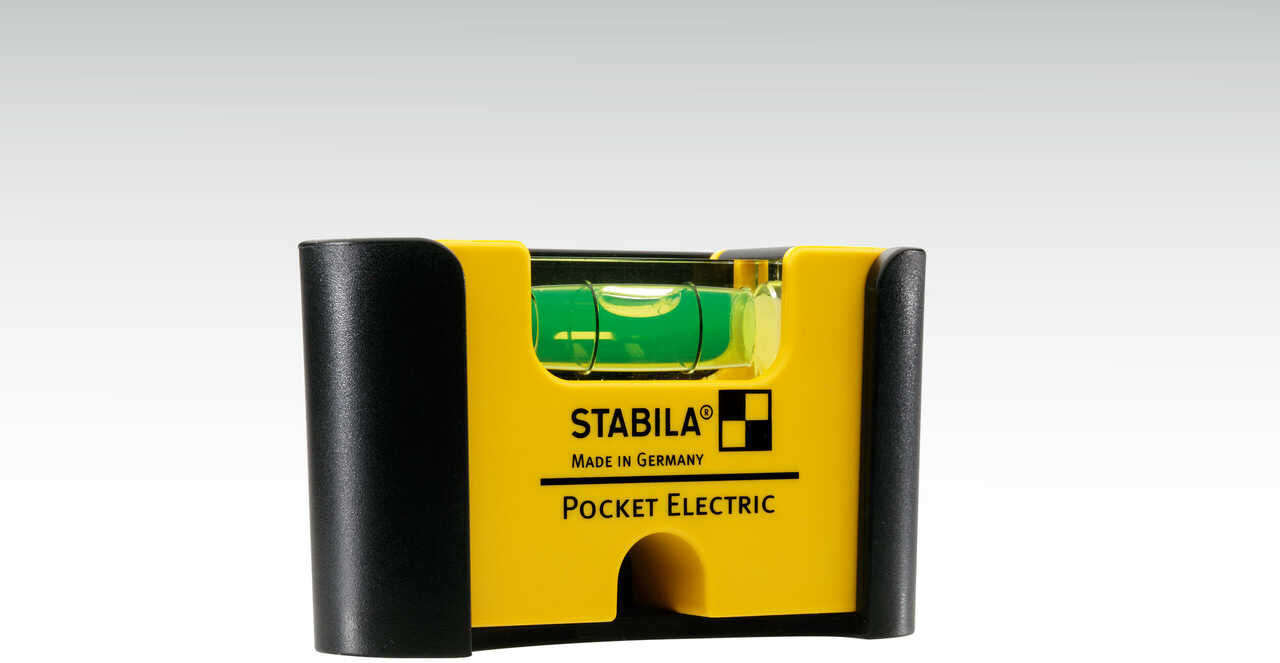 STABILA Джобен нивелир с калъф за колан Pocket Electric 7см