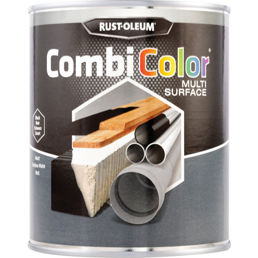 Rust-Oleum CombiColor® Multi-Surface Защита за универсални повърхности Мат Black 750ml