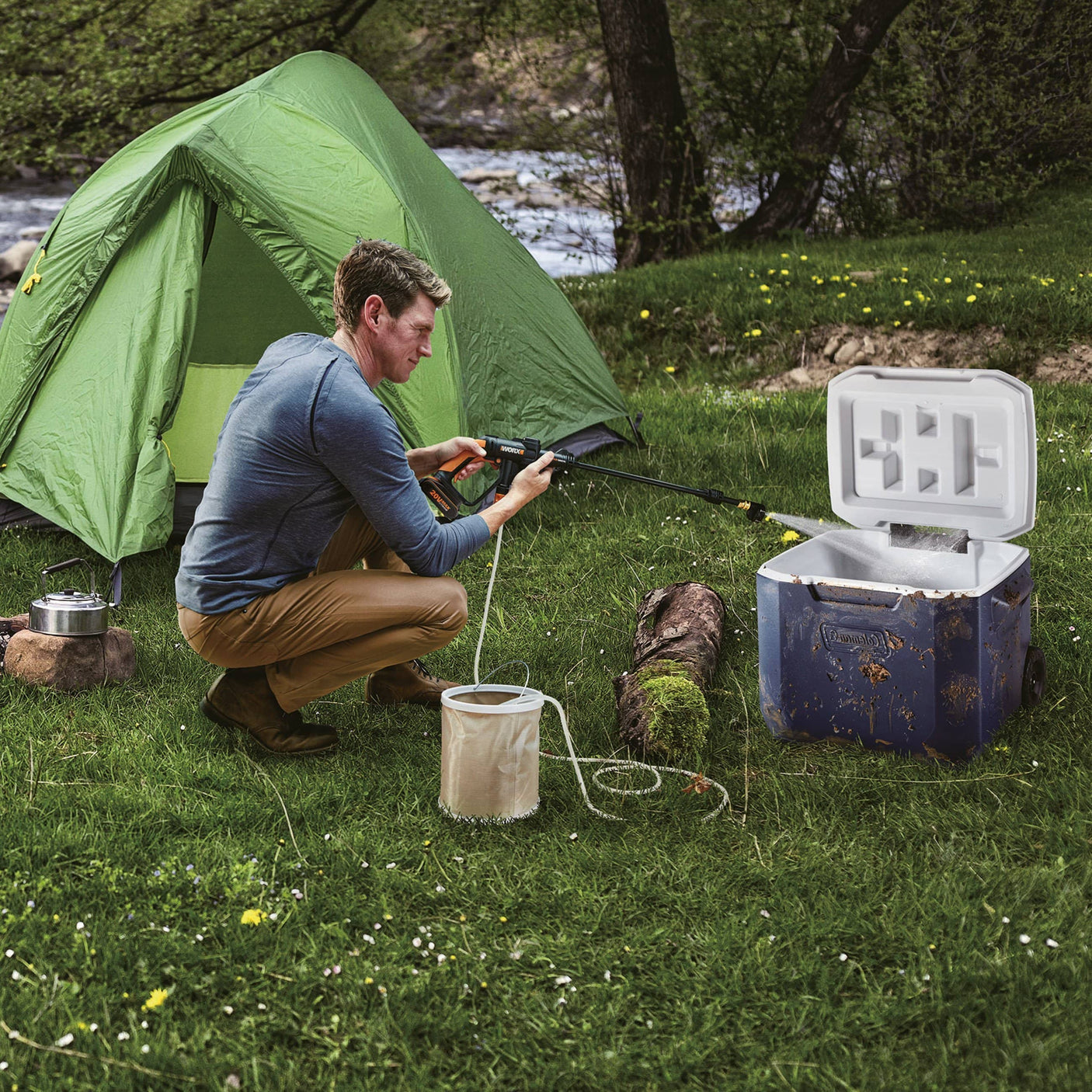 Worx 20V Powershare HydroShot Pressure Cleaner – WG620E.4