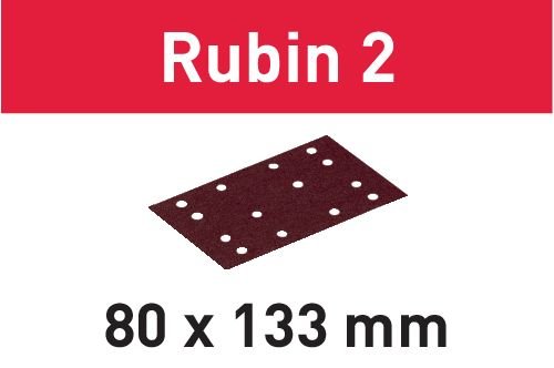 Festool Шкурка на лист STF 80X133 P220 RU2/50 Rubin 2