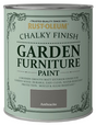 Rust Oleum Chalky Finish Боя за градински мебели Anthracite 750ml