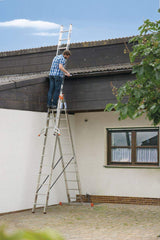 Алуминиевa трираменна стълба KRAUSE Tribilo 3x14 без стълбищна функция