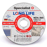 Specialist+ Metal cutting disc long life 125x1,2x22