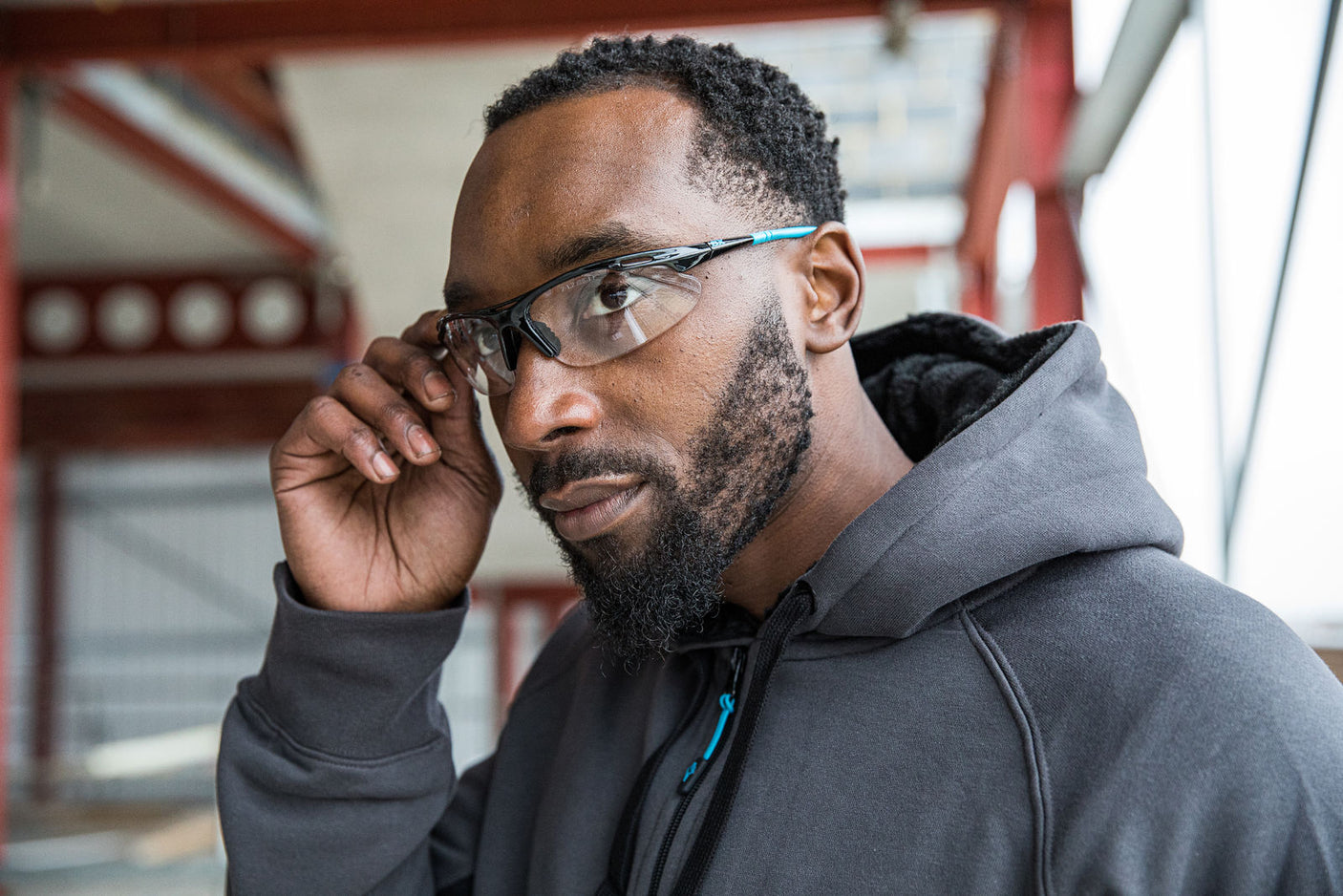 OX PRO Wrap Around Safety Glasses - Clear