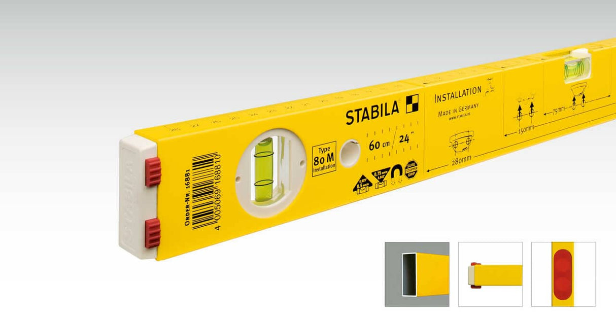 STABILA Aлуминиев нивелир type 80 М Installation 60см