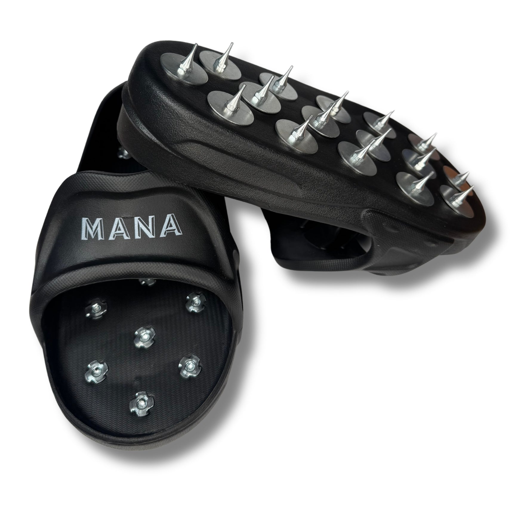 MANA PRO spiked shoes for Epoxy floors and self-leveling screed