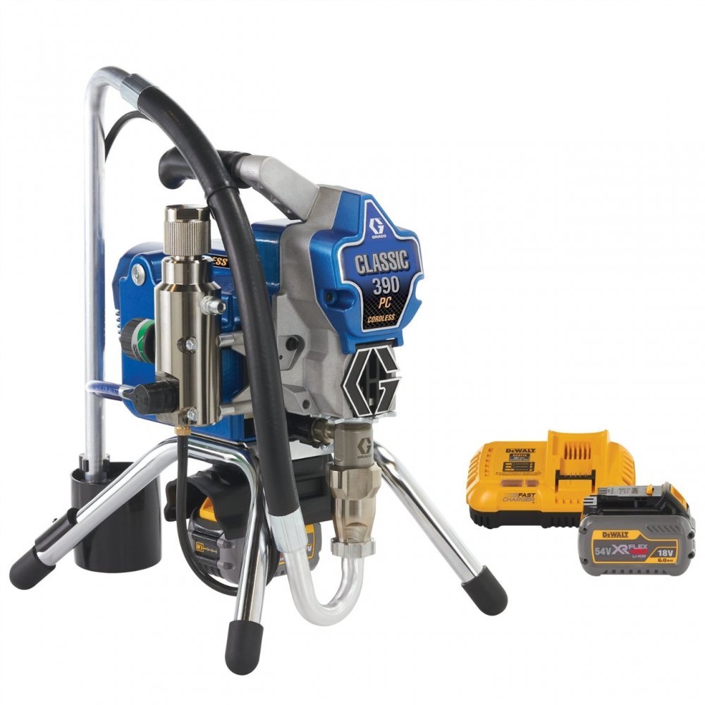 Акумулаторна безвъздушна бояджийска система Graco 390 PC Classic Cordless