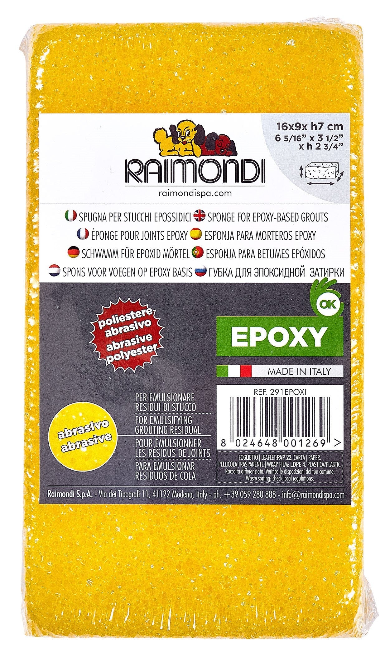 Raimondi абразивна гъба 19×10×H5 см