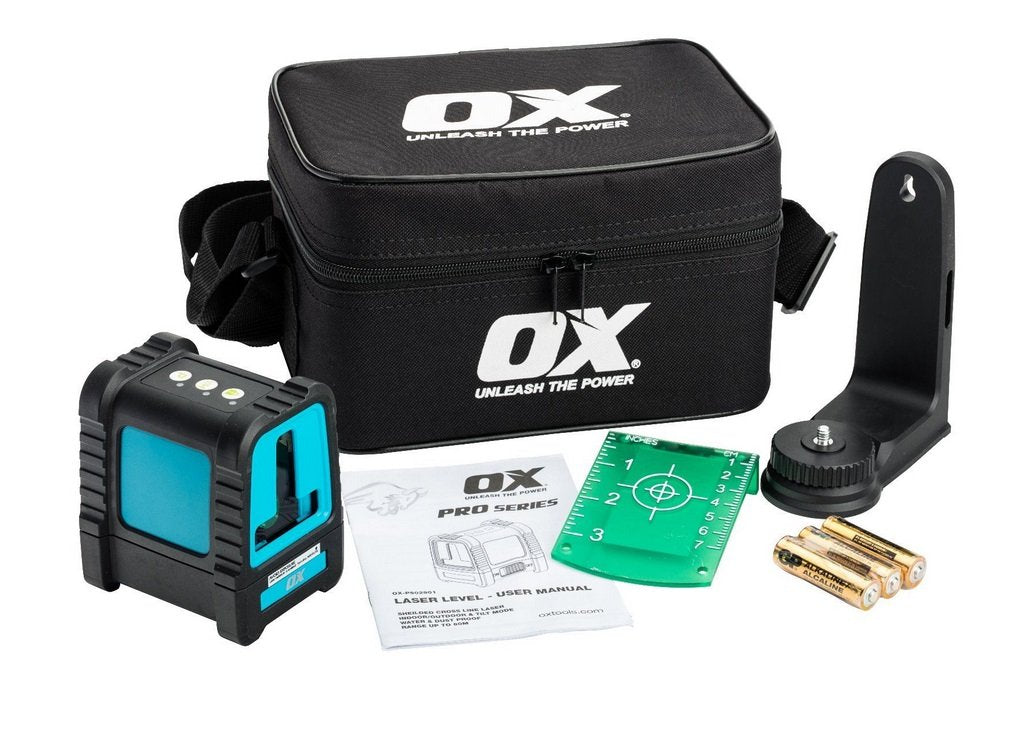 OX Tools PRO нивелир — изглед на конструкцията