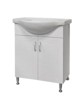 Долен шкаф за баня с мивка Макена Кери, Бял, 70 см