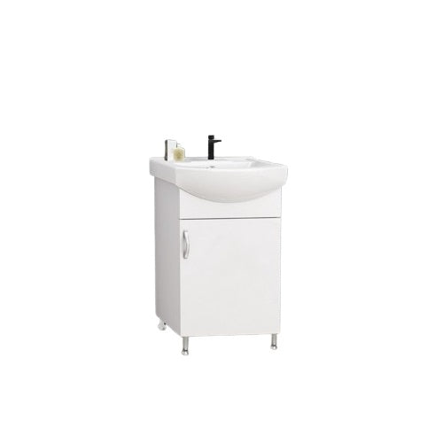 Bathroom base cabinet Makena Lora with sink, White