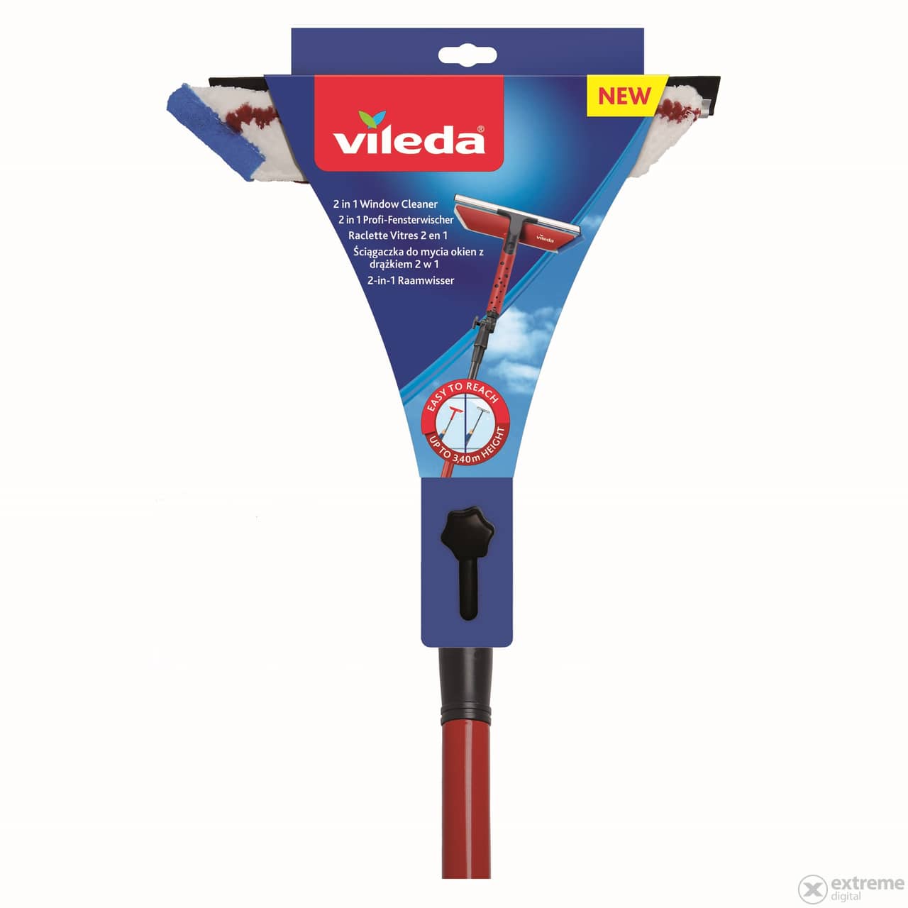 VILEDA 2 в 1 WINDOW CLEANER Система за почистване на прозорци