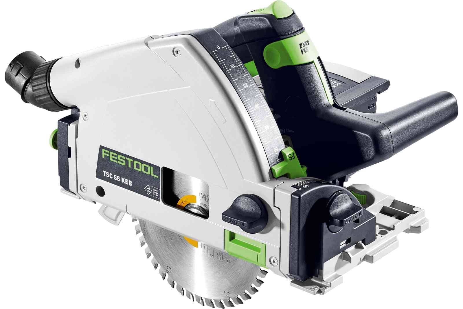 Festool Акумулаторен потъващ циркулярен трион TSC 55 KEB-Basic