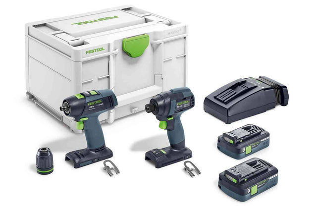 Festool Комплект два винтоверта TID 18 HPC 4,0 I-Set T18